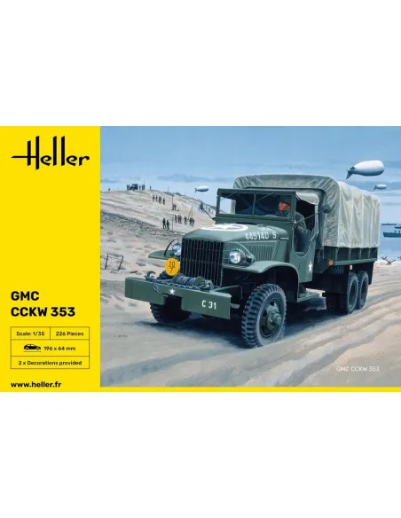 Maquette Camion GMC CCKW 353 Gmc Us-Truck 1:35 - Heller 81121