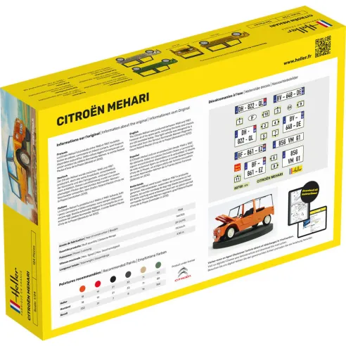 Maquette voiture Citroen Mehari - Version 1 1:24 - Heller 80760