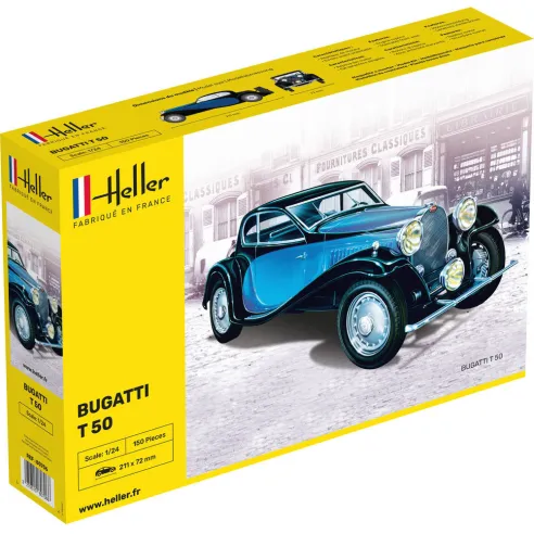 Maquette voiture Bugatti T 50 1:24 - Heller 80706