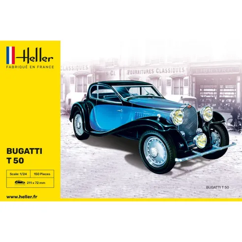 Maquette voiture Bugatti T 50 1:24 - Heller 80706