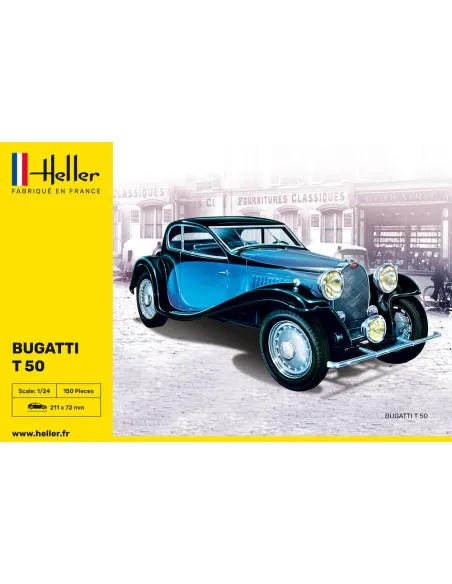 Maquette voiture Bugatti T 50 1:24 - Heller 80706