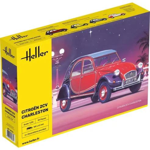 Maquette voiture Citroen 2CV Charleston 1:24 - Heller 80766