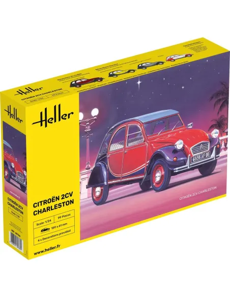 Maquette voiture Citroen 2CV Charleston 1:24 - Heller 80766