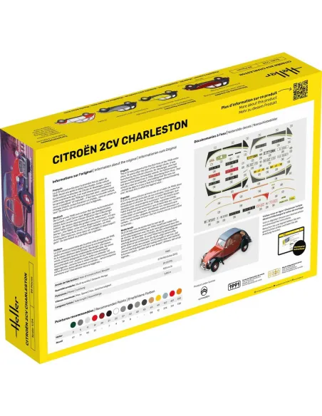 Maquette voiture Citroen 2CV Charleston 1:24 - Heller 80766
