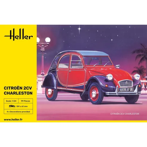 Maquette voiture Citroen 2CV Charleston 1:24 - Heller 80766