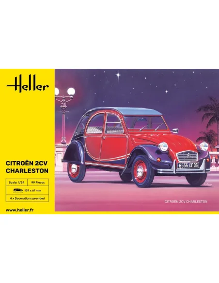Maquette voiture Citroen 2CV Charleston 1:24 - Heller 80766