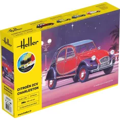 Maquette voiture Citroen 2CV Charleston 1:24 - Starter Kit - Heller 56766