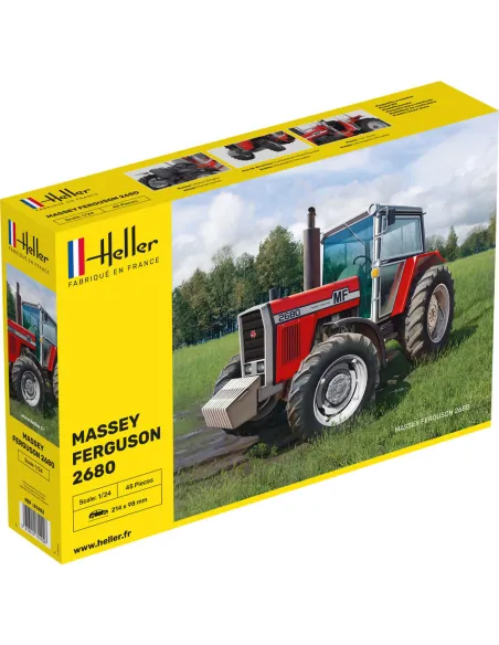 Maquette Tracteur Massey Ferguson 2680 1:24 - Heller 81402