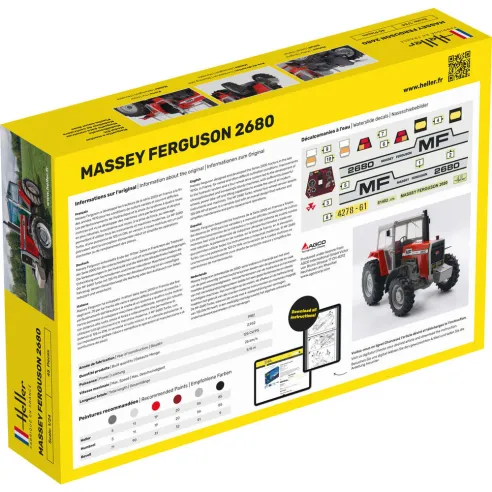 Maquette Tracteur Massey Ferguson 2680 1:24 - Heller 81402