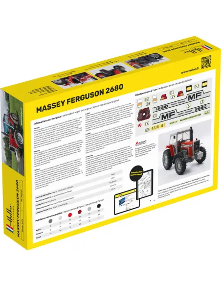 Maquette Tracteur Massey Ferguson 2680 1:24 - Heller 81402
