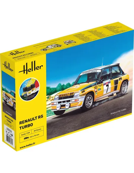 Maquette voiture Renault R5 Turbo 1:24 - Starter Kit - Heller 56717