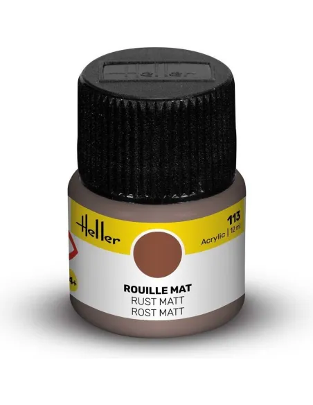 Peinture Acrylique 113 rouille mat 12ml - Heller 9113