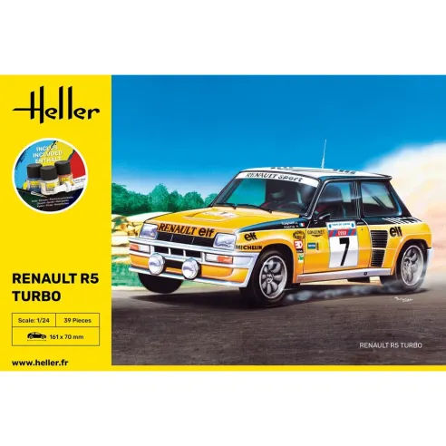 Maquette voiture Renault R5 Turbo 1:24 - Starter Kit - Heller 56717
