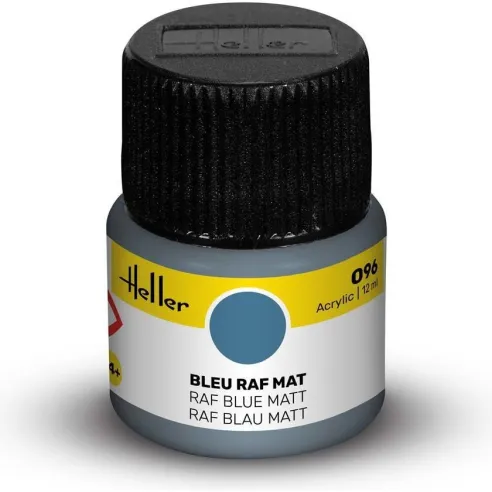 Peinture Acrylique 096 bleu raf mat 12ml - Heller 9096