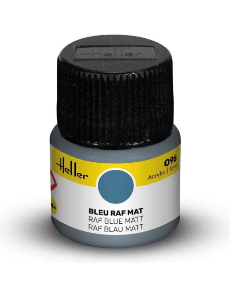 Peinture Acrylique 096 bleu raf mat 12ml - Heller 9096