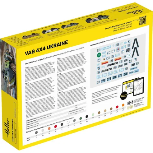 Maquette militaire Vab 4x4 Ukraine 1:35 - Heller 81130