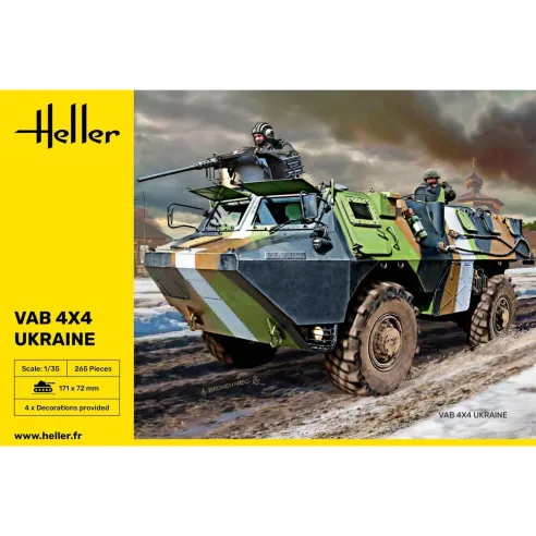Maquette militaire Vab 4x4 Ukraine 1:35 - Heller 81130