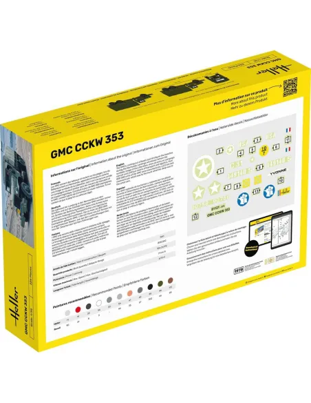 Maquette véhicule militaire Gmc Us-Truck 1:35 - Starter Kit - Heller 57121