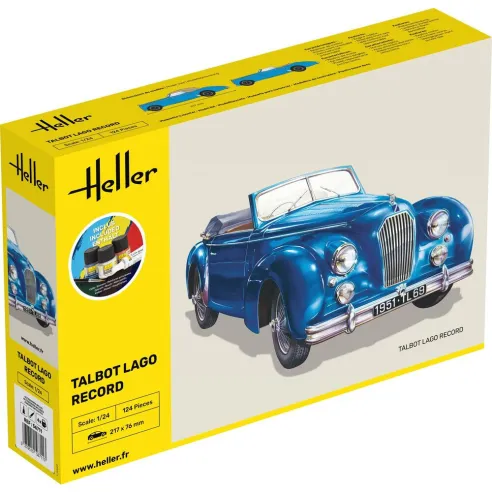 Maquette voiture Talbot Lago Record 1:24 - Starter Kit - Heller 56711