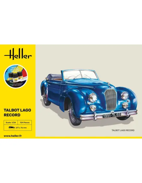 Maquette voiture Talbot Lago Record 1:24 - Starter Kit - Heller 56711