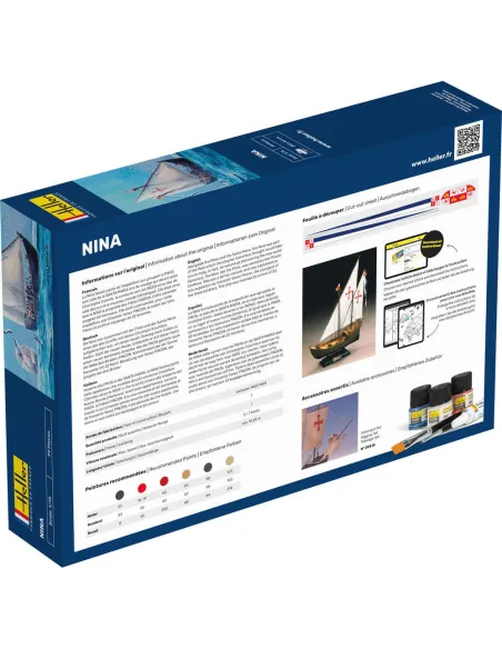 Maquette bateau Nina 1:76 - Starter Kit - Heller 56815