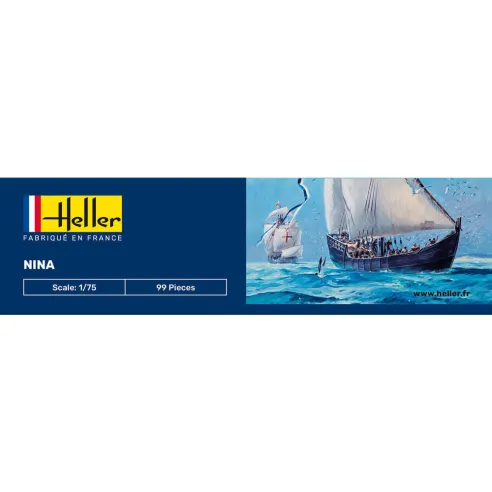 Maquette bateau Nina 1:76 - Starter Kit - Heller 56815