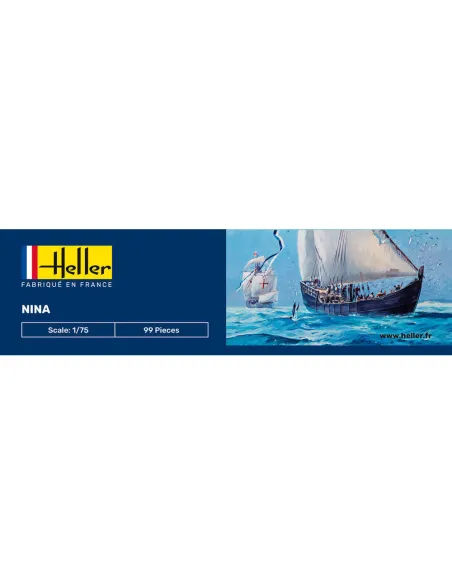 Maquette bateau Nina 1:76 - Starter Kit - Heller 56815