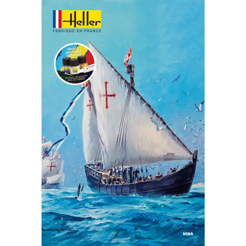 Maquette bateau Nina 1:76 - Starter Kit - Heller 56815