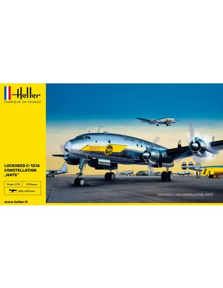 Maquette d'avion 121A constellation "Mats" 1/72 - Heller 80382