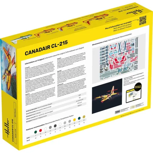 Maquette d'avion Canadair Cl 1:72 - Heller 80373