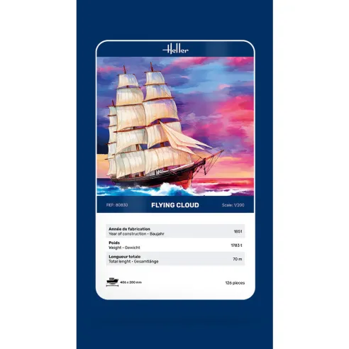 Maquette bateau Flying Cloud 1:200 - Heller 80830