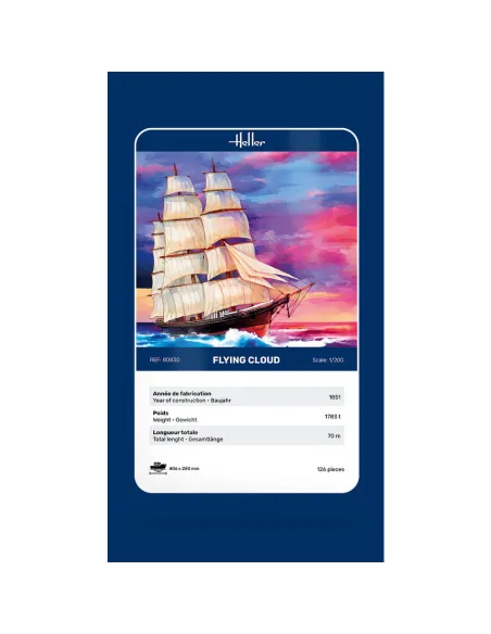 Maquette bateau Flying Cloud 1:200 - Heller 80830