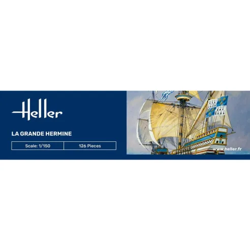 Maquette bateau La Grande Hermine 1:150 - Heller 80841