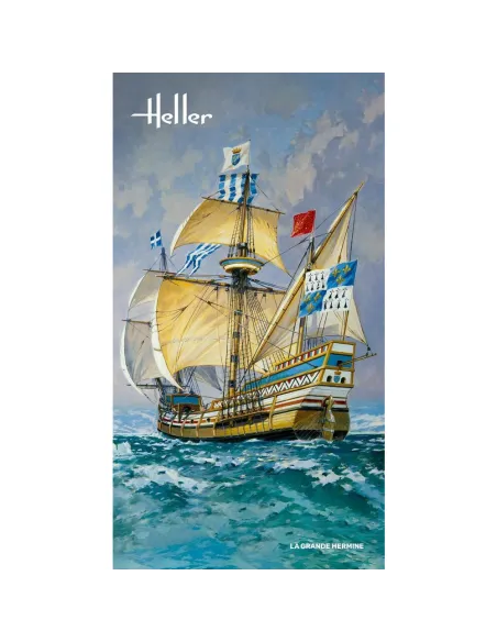 Maquette bateau La Grande Hermine 1:150 - Heller 80841