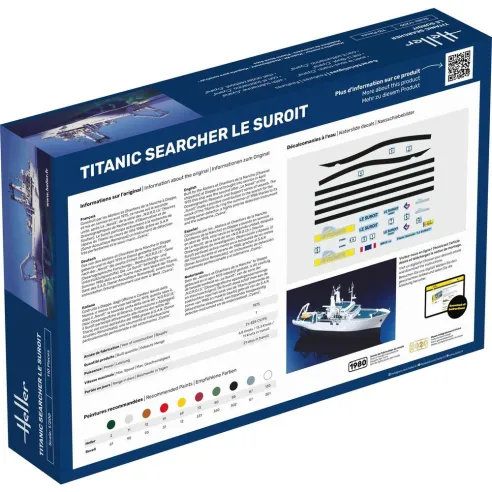 Maquette bateau Titanic Searcher Le Suroit 1:200 - Starter Kit - Heller 56615