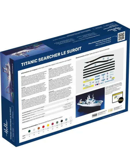 Maquette bateau Titanic Searcher Le Suroit 1:200 - Starter Kit - Heller 56615