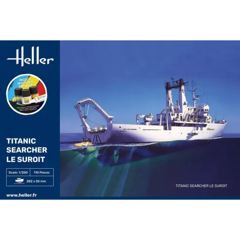 Maquette bateau Titanic Searcher Le Suroit 1:200 - Starter Kit - Heller 56615