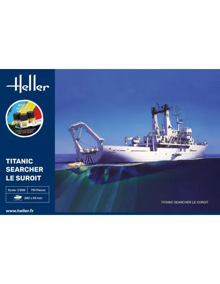 Maquette bateau Titanic Searcher Le Suroit 1:200 - Starter Kit - Heller 56615