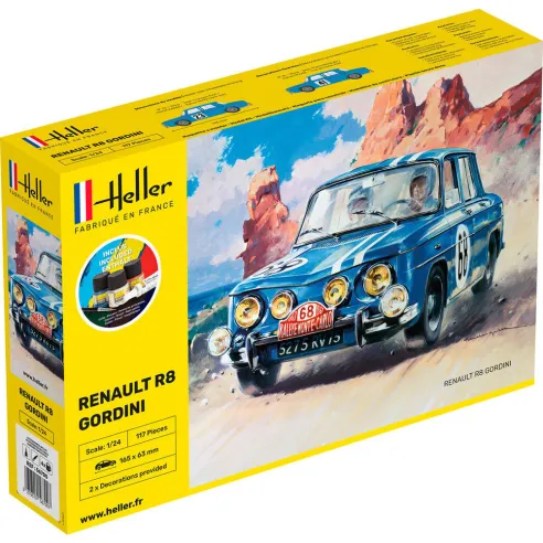 Maquette voiture Renault R8 Gordini 1:24 - Starter Kit - Heller 56700