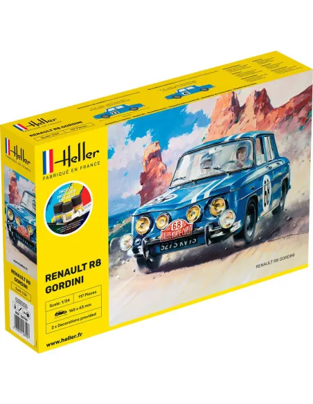 Maquette voiture Renault R8 Gordini 1:24 - Starter Kit - Heller 56700