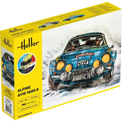 Maquette voiture Alpine A110 1:24 - Starter Kit - Heller 56745