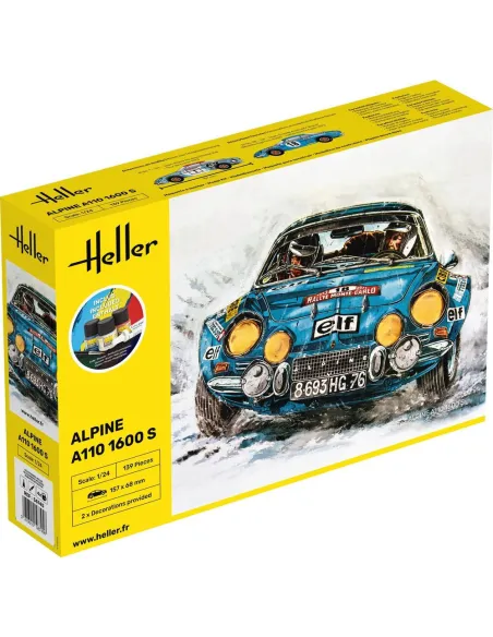 Maquette voiture Alpine A110 1:24 - Starter Kit - Heller 56745