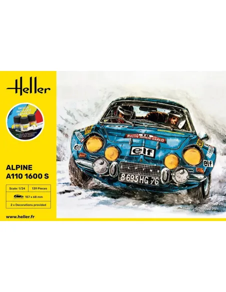Maquette voiture Alpine A110 1:24 - Starter Kit - Heller 56745