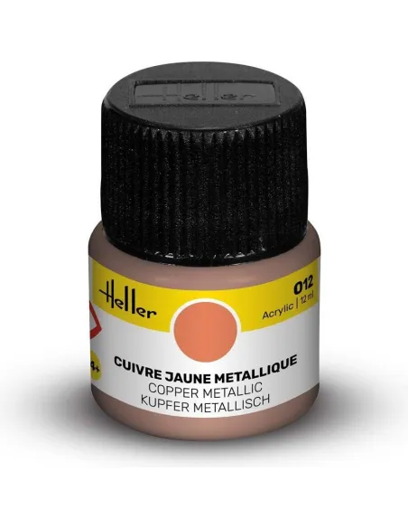 Peinture Acrylique 012 cuivre jaune 12ml - Heller 9012