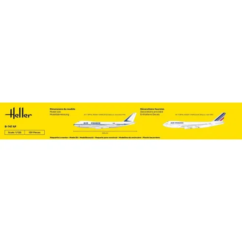 Maquette avion 747 Af 1:125 - Heller 80459