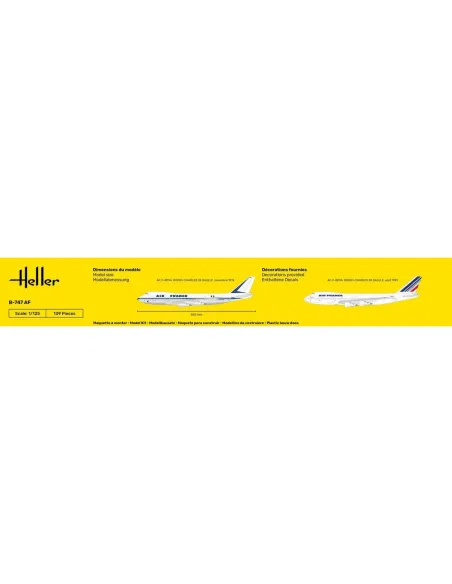 Maquette avion 747 Af 1:125 - Heller 80459