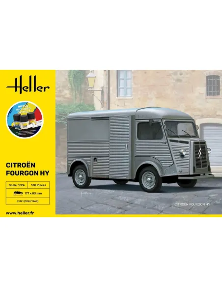 Maquette véhicule Citroen Fourgon Hy "Tube 1:24 - Starter Kit - Heller 56768