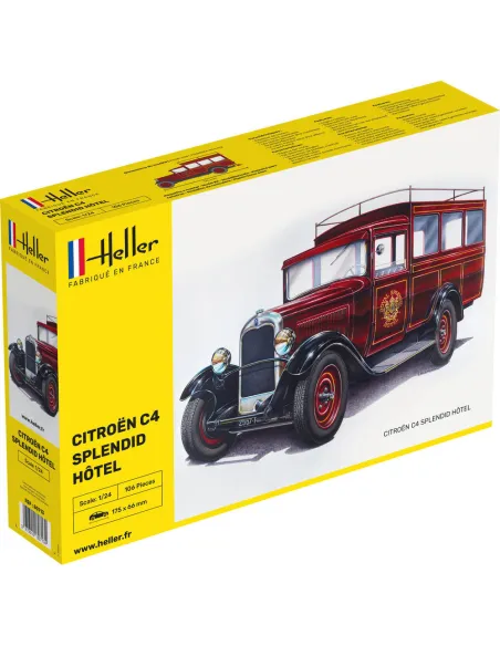 Maquette véhicule utilitaire Citroen C4 "Splendid Hotel 1:24 - Heller 80713