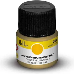 Peinture Acrylique 024 jaune entrainement mat 12ml - Heller 9024