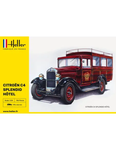 Maquette véhicule utilitaire Citroen C4 "Splendid Hotel 1:24 - Heller 80713